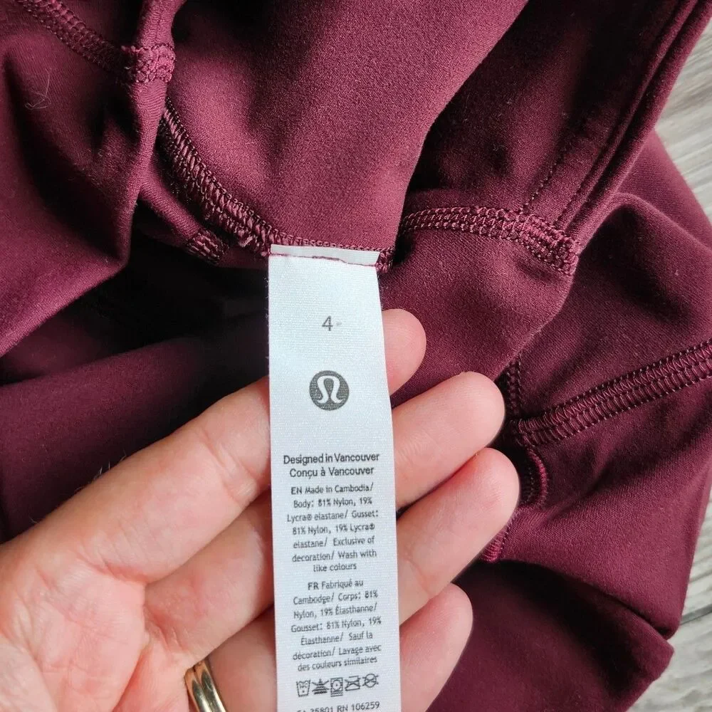 (4) Lululemon Align High-Rise Pant with Pockets 25